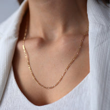 Load image into Gallery viewer, Thin Figaro Chain Necklace