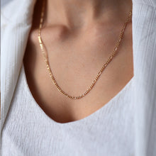 Load image into Gallery viewer, Thin Figaro Chain Necklace