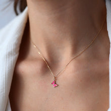 Load image into Gallery viewer, Pink Butterfly Necklace
