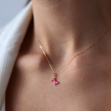 Load image into Gallery viewer, Pink Butterfly Necklace