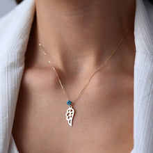 Load image into Gallery viewer, Gold Angel Wing Necklace