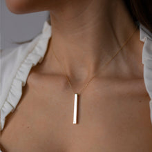 Load image into Gallery viewer, Long 3D Bar Necklace