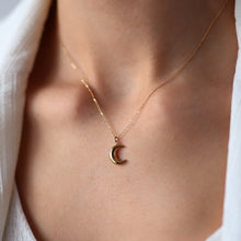 Load image into Gallery viewer, Gold Mini Crescent Necklace