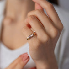 Load image into Gallery viewer, Large Croissant Dome Ring
