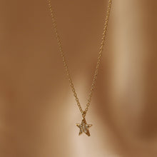 Load image into Gallery viewer, Diamond Mini Star Pendant Necklace