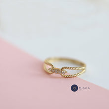 Load image into Gallery viewer, Double Stranded Diamond Ring