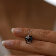 Load image into Gallery viewer, Black Elephant Necklace