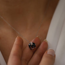 Load image into Gallery viewer, Black Elephant Necklace