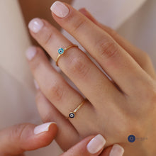 Load image into Gallery viewer, Large Evil Eye Ring