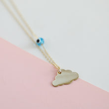 Load image into Gallery viewer, Gold Cloud Pendant Necklace