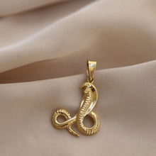 Load image into Gallery viewer, Gold Cobra Pendant Necklace