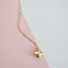 Load image into Gallery viewer, Mini Rounded Heart Pendant Necklace