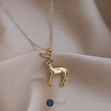 Load image into Gallery viewer, Reindeer Pendant Necklace
