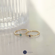 Load image into Gallery viewer, Mini Classic Evil Eye Ring