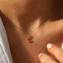 Load image into Gallery viewer, Pink Butterfly Necklace