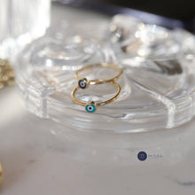 Load image into Gallery viewer, Large Evil Eye Ring