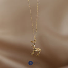 Load image into Gallery viewer, Reindeer Pendant Necklace