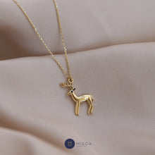 Load image into Gallery viewer, Reindeer Pendant Necklace