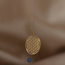 Load image into Gallery viewer, Dainty Flower of Life Pendant Necklace