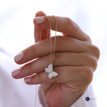 Load image into Gallery viewer, Large Colourful Butterfly Necklace