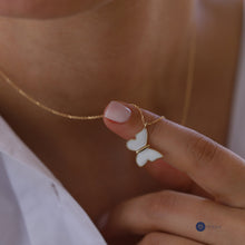 Load image into Gallery viewer, Large Colourful Butterfly Necklace