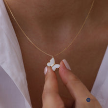 Load image into Gallery viewer, Large Colourful Butterfly Necklace