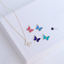 Load image into Gallery viewer, Large Colourful Butterfly Necklace