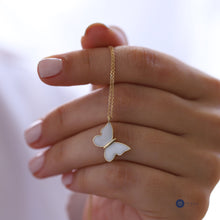 Load image into Gallery viewer, Large Colourful Butterfly Necklace