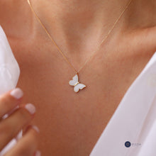 Load image into Gallery viewer, Large Colourful Butterfly Necklace