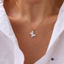 Load image into Gallery viewer, Large Colourful Butterfly Necklace