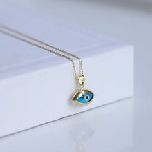 Load image into Gallery viewer, Mini Rounded Evil Eye Pendant Necklace