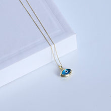 Load image into Gallery viewer, Mini Modern Evil Eye Pendant Necklace