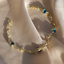 Load image into Gallery viewer, Beaded Evil Eye Link Bracelet