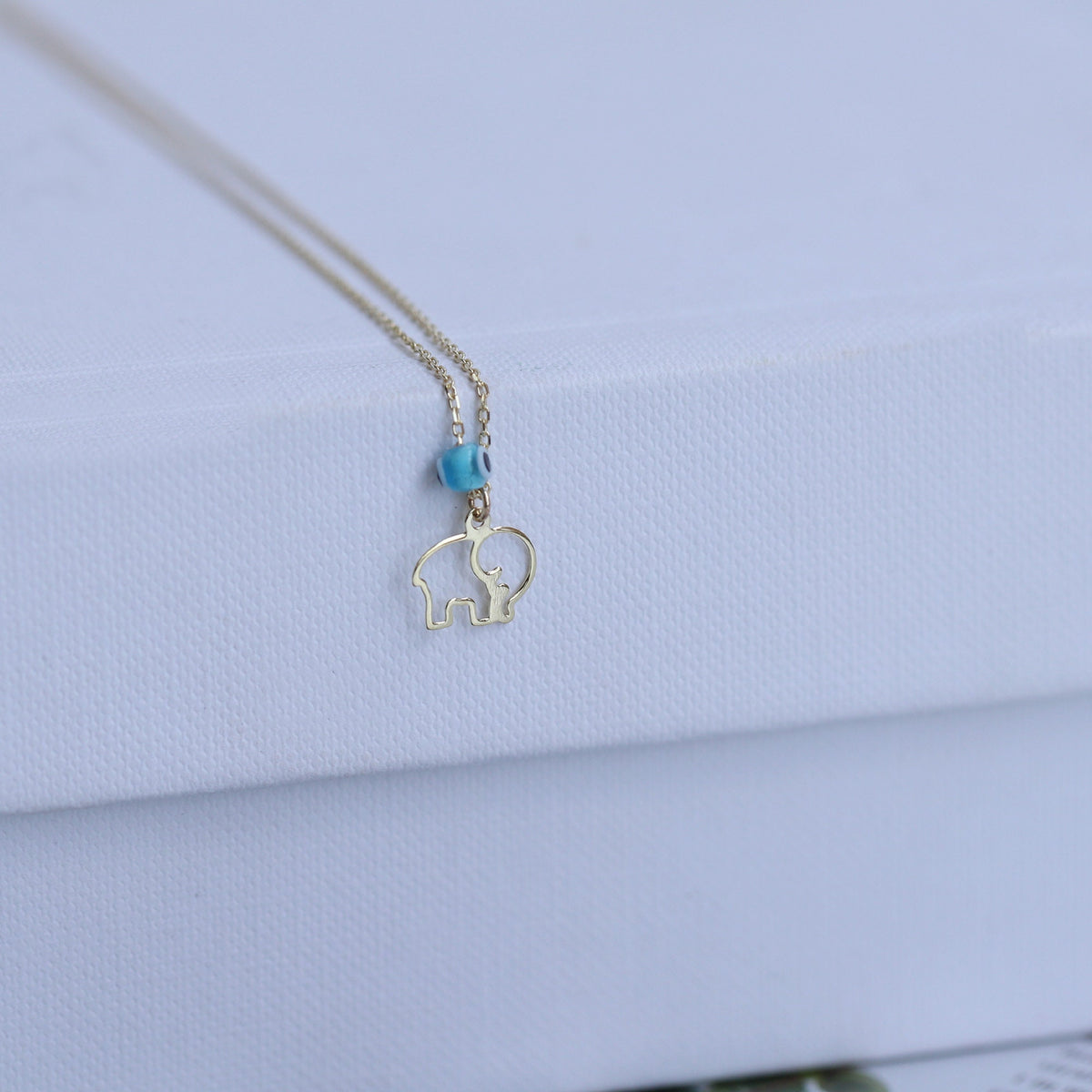 Silhouette Elephant Necklace – Misoa Jewelry