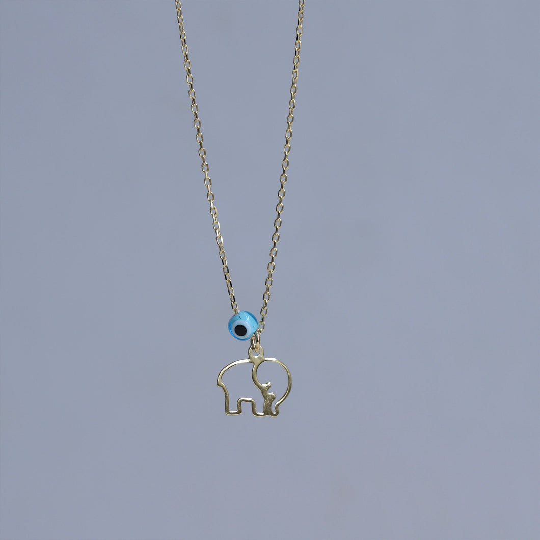 Silhouette Elephant Necklace
