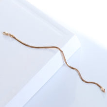 Load image into Gallery viewer, Rose Gold Snake Chain Bracelet