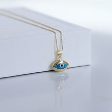 Load image into Gallery viewer, Mini Rounded Evil Eye Pendant Necklace