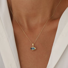 Load image into Gallery viewer, Mini Rounded Evil Eye Pendant Necklace