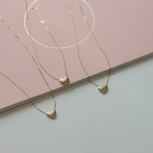 Load image into Gallery viewer, Mini 3D Gold Heart Necklace