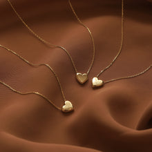 Load image into Gallery viewer, Mini 3D Gold Heart Necklace