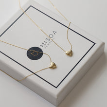 Load image into Gallery viewer, Mini 3D Gold Heart Necklace