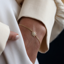 Load image into Gallery viewer, Mini Gold Sun Bracelet