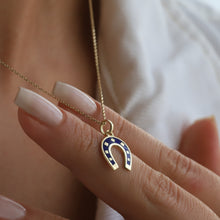 Load image into Gallery viewer, Gold Horseshoe Necklace