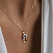 Load image into Gallery viewer, Gold Horseshoe Necklace