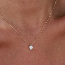 Load image into Gallery viewer, Gold Mini Opal Necklace
