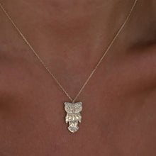 Load image into Gallery viewer, Dainty Owl Necklace