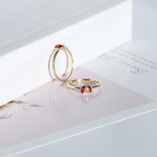 Load image into Gallery viewer, Dainty Ladybug Ring