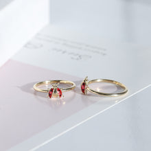 Load image into Gallery viewer, Dainty Ladybug Ring