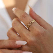 Load image into Gallery viewer, 14K Gold Braid Ring, Minimal Stackable Ring, Wrap Ring, Branch, Mother&#39;s Day, Birthday Gift, Simple Gold Ring, Gift for Her, Rose Gold
