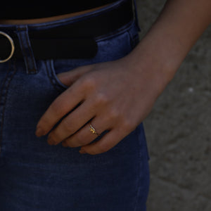 14K Gold Elephant Ring, Minimal Stackable, Good Fortune Symbol, Rose Gold, White Gold, Yellow Gold